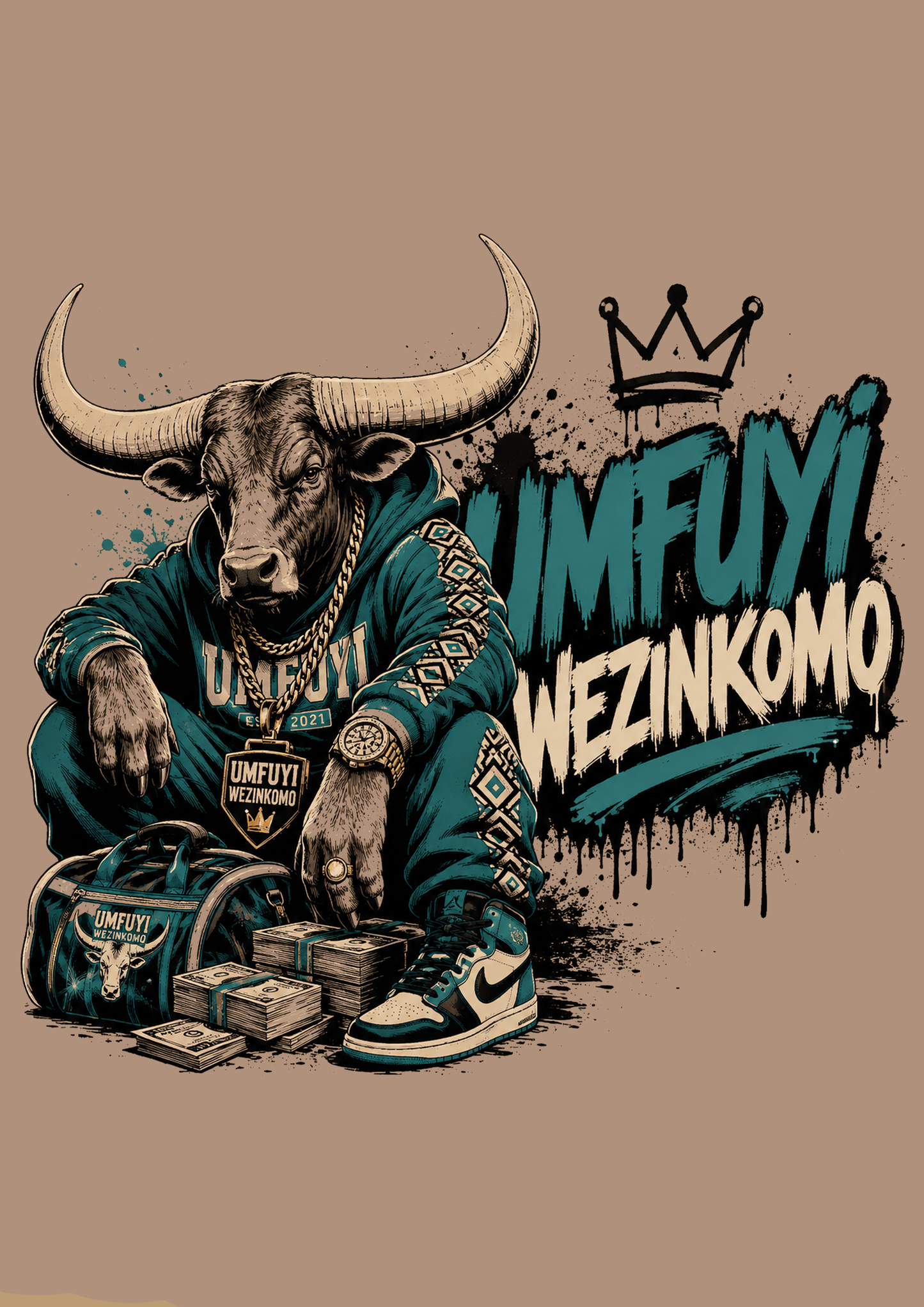 Mens-Crew Neck Tee: The Mogul
