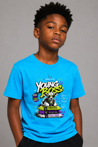 Kids -Crew Neck Tee: Feed Stacker