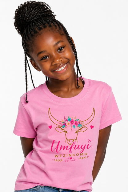 Kids -Crew Neck Tee: Flower Crown