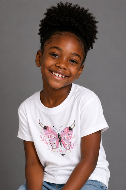 Kids -Crew Neck Tee: Horn & Wings