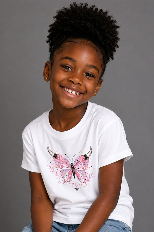 Kids -Crew Neck Tee: Horn & Wings