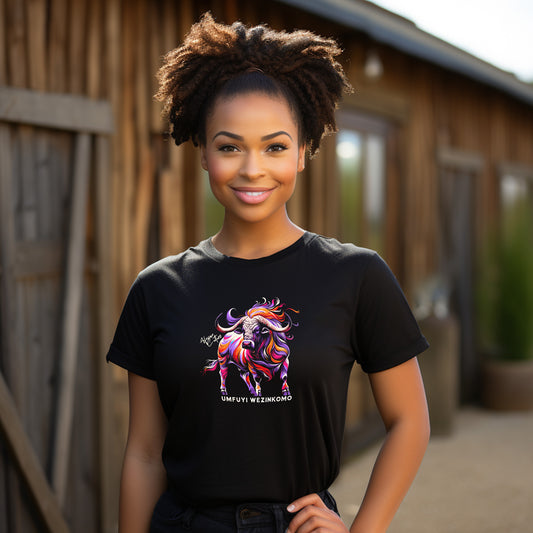 Vibrant Locks Bull Ladies Tee