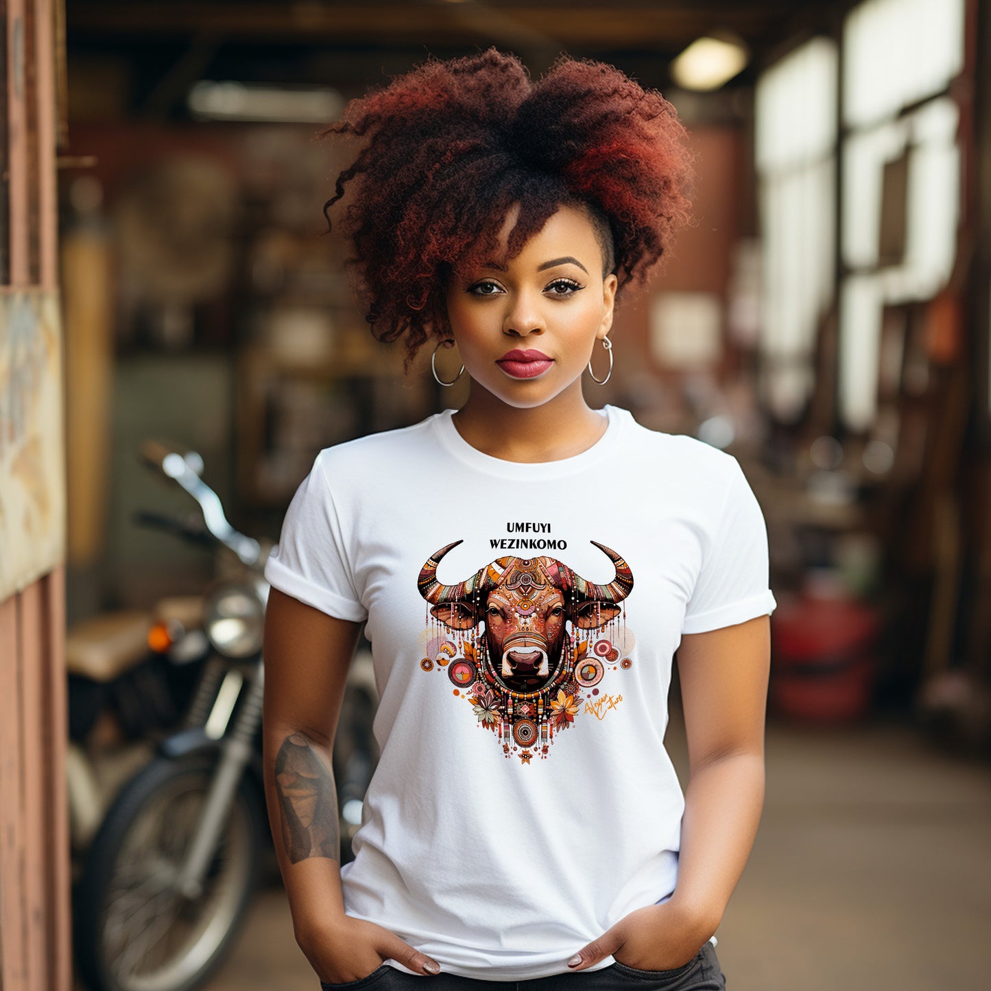 Tribal Bull Ladies Tee