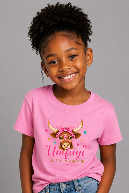 Kids -Crew Neck Tee: Miss Moo