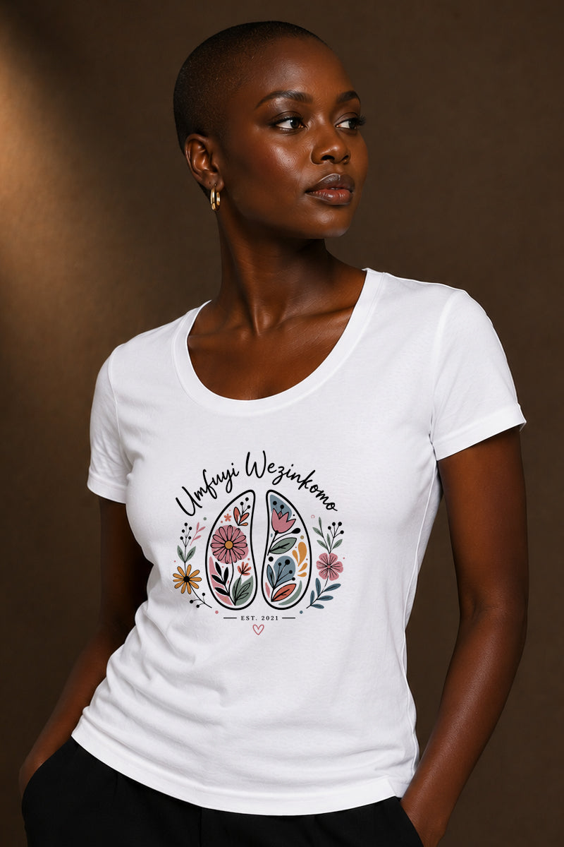 Ladies -Scoop Neck Tee: The Botanica