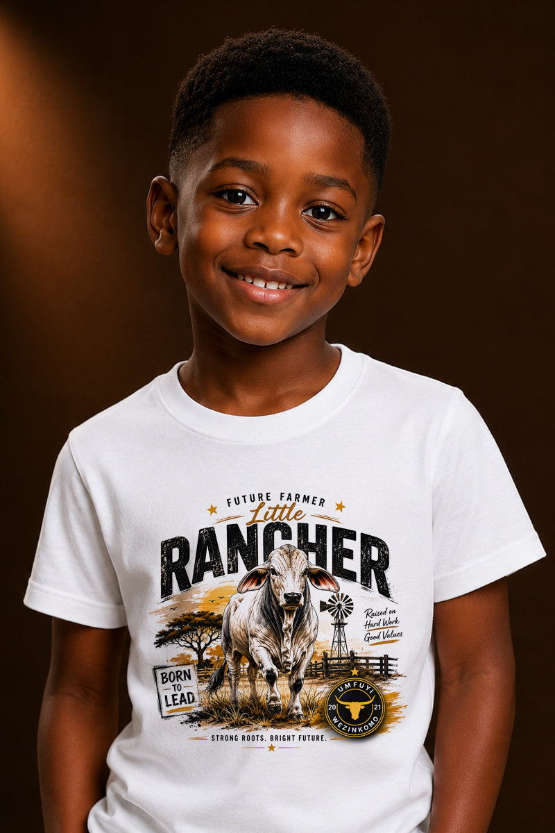 Kids -Crew Neck Tee: The Future Rancher