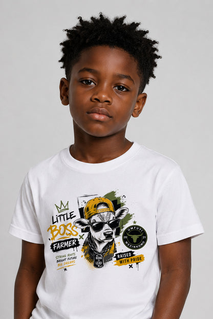 Kids -Crew Neck Tee: The Little Boss