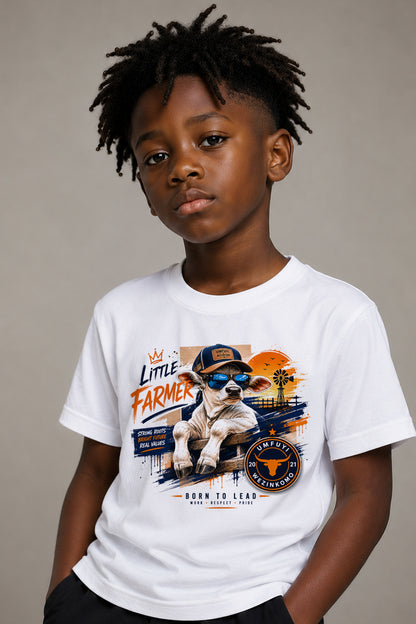 Kids -Crew Neck Tee: The Little Farmer