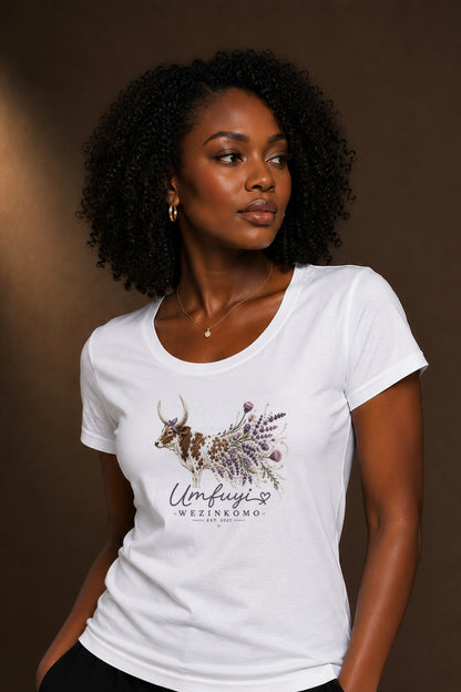 Ladies -Scoop Neck Tee: The Wildflower