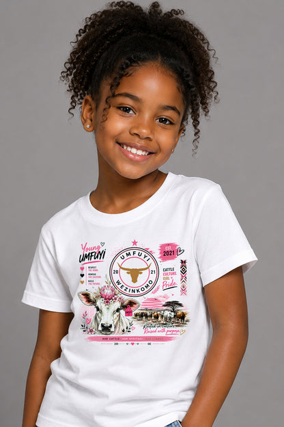 Kids -Crew Neck Tee: The Herd Girl