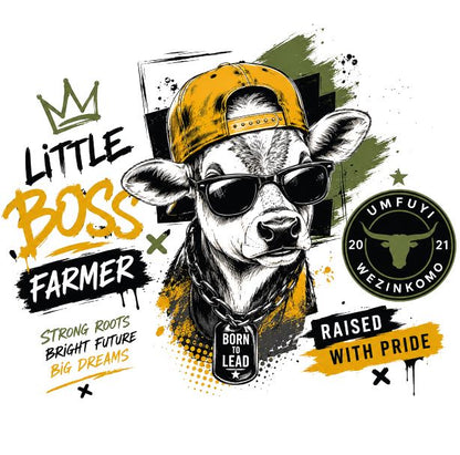 Kids -Crew Neck Tee: The Little Boss