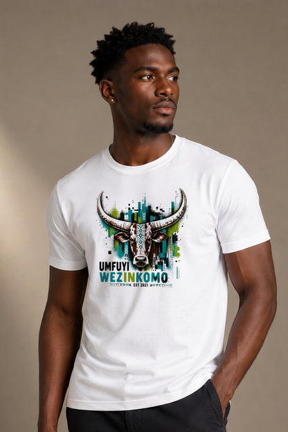 Mens-Crew Neck Tee: The Tribal Crown