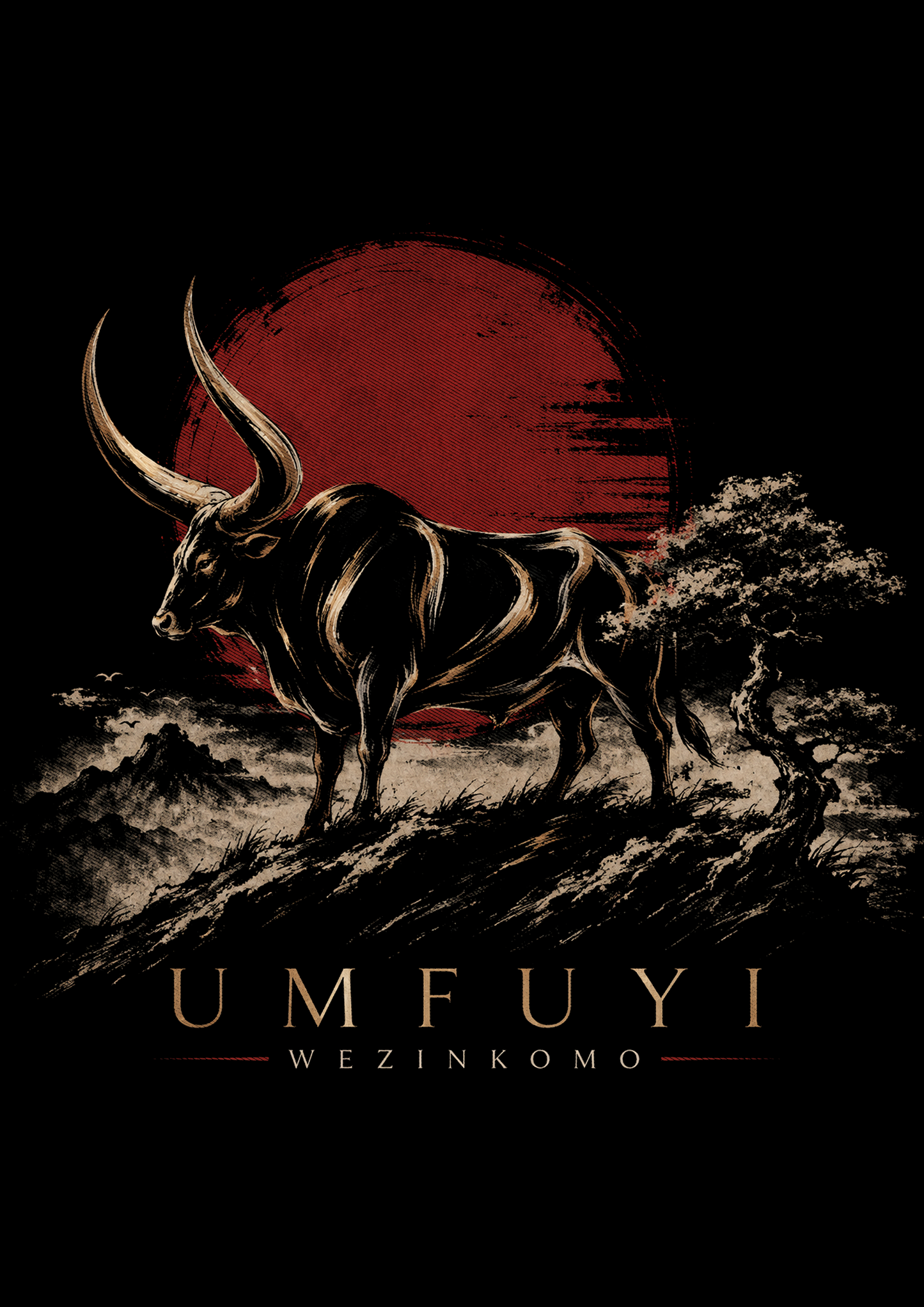 Mens-Crew Neck Tee: The Untamed