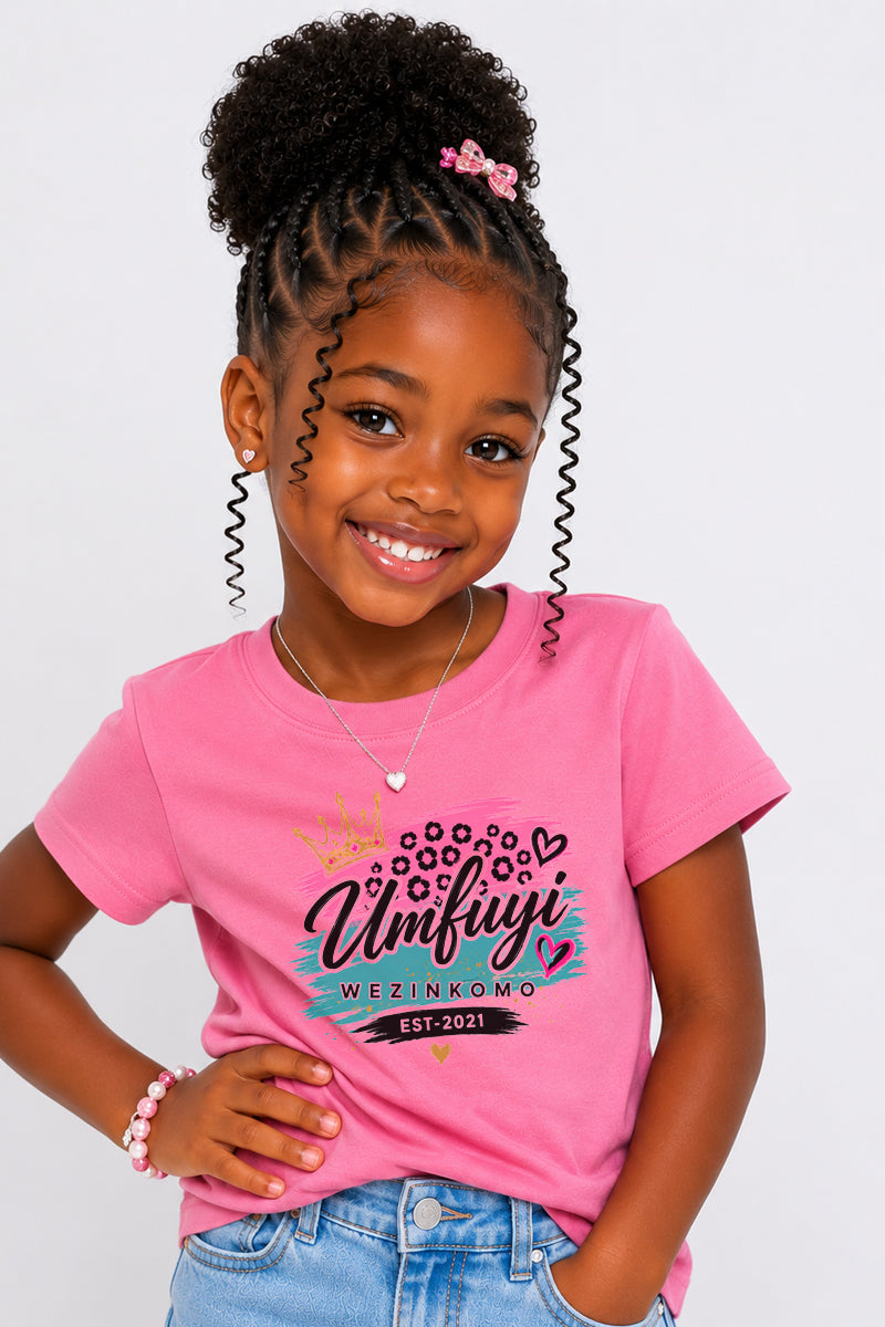Kids -Crew Neck Tee: Wild Heart